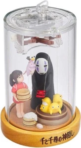 Studio Ghibli Puppet Music Box Kaonashi No-Face Man & Spirited Away Chihiro Nuovo - Foto 1 di 12
