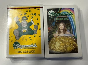 Tarjetas de juego vintage Fitzgeralds Casino/Hotel Reno Leprechaun/oro selladas nuevas en paquete - Imagen 1 de 4
