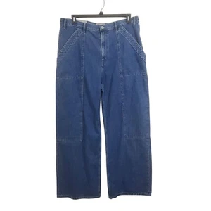 Jeans Everlane The Carpenter nuovo con etichette taglia 33 vita alta larghi relaxed utility denim - Foto 1 di 13