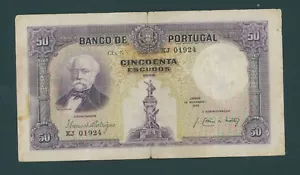 PORTUGAL 50 ESCUDOS 1932 PICK # 146 FINE+. - Picture 1 of 2