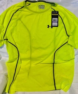 Under Armor Heatgear Sonic Armourvent Running Short Sleeve Shirt - Men's 2XL - Picture 1 of 2