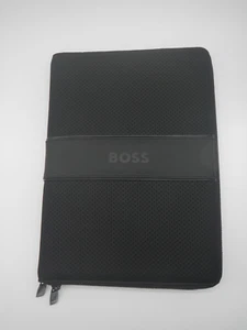 HUGO BOSS : PORTABLOCCO A4 TESSUTO E SIMILPELLE NERO - Foto 1 di 2