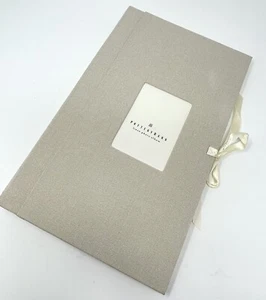 Pottery Barn Photo Picture Memory Book Album Linen Beige Scrapbook 8.5x14.5” - Picture 1 of 11
