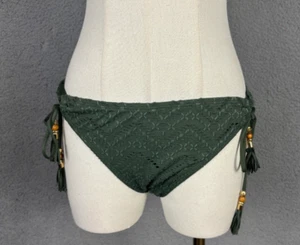 La Blanca Women's Saltwater Sands Side Tie Hipster Swim Bottoms 8 Green NWT's. - Picture 1 of 10