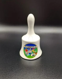 Miniatura de cerámica campana de recuerdo coleccionable de Washington DC - Imagen 1 de 6