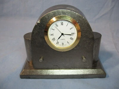 Vintage Quartz Tombstone Desk Clock Japan Movement - Image 1 of 4