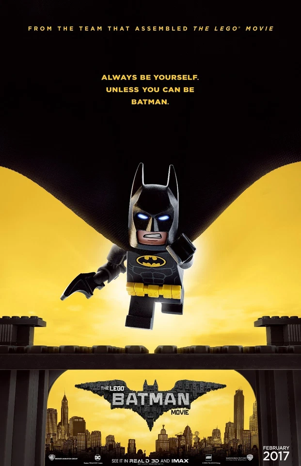 The Lego Batman Movie poster (b) : 11 x 17 inches - Lego poster - Batman poster