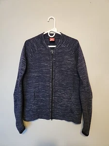 Nike Sportswear Men's Tech Knit Jacket Full Zip Obsidian Heather 832178-473 M - Picture 1 of 11