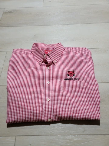 Arkanas State Wolves EXTRA LARGE Button-Down Dress Shirt Antigua Mens Red 2720 Cover