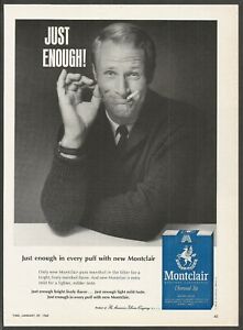 MONTCLAIR cigarettes - 1965 Vintage Print Ad