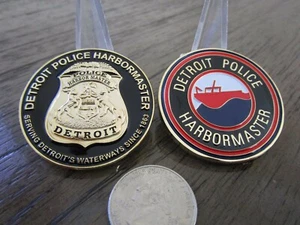 Detroit Police Harbormaster Challenge Coin - Bild 1 von 9