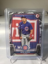 2023 BOWMAN BLACK BOARDER SHORT PRINT SEIYA SUZUKI 14/15 NO. 93 *CHICAGO CUBS*