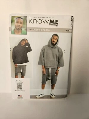 McCall's Know Me ME2023 Size S-XXL Hoodie & Shorts Uncut 2023 - Image 1 of 2