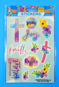 Pack de 5 hojas de pegatinas de fe religiosa - Imagen 1 de 10