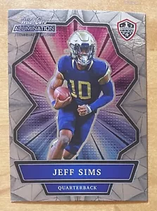 2021 Wild Card Alumination Collegiate Edition Jeff Sims #ANBC-37 Nebraska - Picture 1 of 2