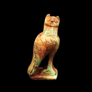 ÚNICO Auténtico Amuleto de Piedra/Loza del Antiguo Pájaro Acebo Egipcio - Imagen 1 de 6