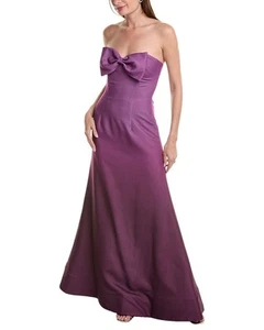 Rene Ruiz Bow Bodice Mermaid Gown Women's Purple 12 - Picture 1 of 3