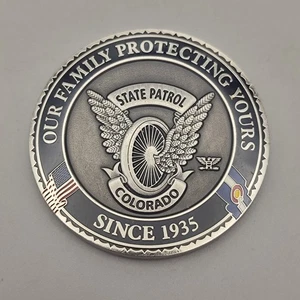 Colorado State Patrol Challenge Coin - Foto 1 di 5