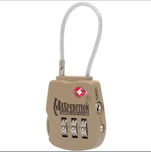 Maxpedition Luggage Lock Security Protection KHAKI - Picture 1 of 1