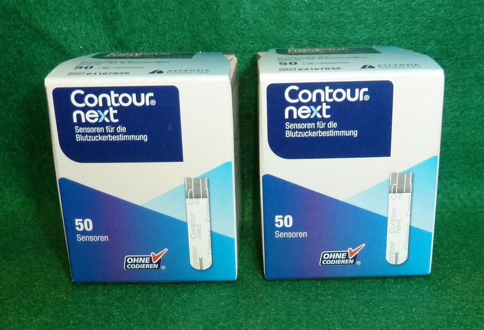 Contour Blutzucker Teststreifen - Sensoren next 2 X 50 stück OVP - Bild 1 von 1