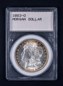 1883-O Morgan Silver Dollar CHOICE BU Old Classic Holder DCB2 - Picture 1 of 2