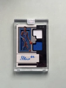 2019 Panini One And One Dual Jersey Autograph Shai Gilgeous-Alexander /35 OKC - Picture 1 of 2