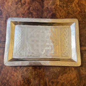 Vintage Celtic Knots Brass Tray - Bild 1 von 3