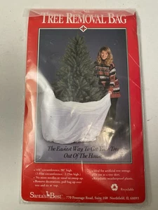 BORSA PORTAOGGETTI BABBO NATALE BEST TREE REMOVAL 144" CIRCONFERENZA X 90" ALTA plastica NOS - Foto 1 di 5