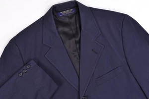 VINTAGE Brooks Brothers Navy Wool 3-Button Blazer Jacket 38 S - Picture 1 of 13