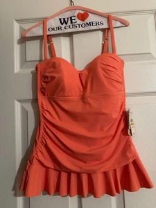 Tommy Bahama Women Small Sweetheart Cup Tankini & Matching Bottom NWT Retail 167 - Picture 1 of 8