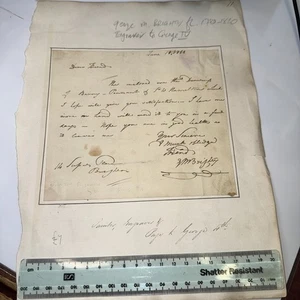 George M Brighty Engraver to KGIV King George IV 1p ALS Autograph Letter 1818 - Bild 1 von 7