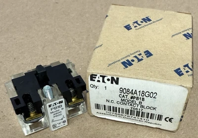 EATON 9084A18G02 PBPB CONTACT BLOCK MODEL B *NEW IN BOX* - Image 1 of 4