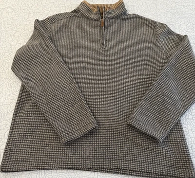 Johnston & Murphy Men's Large Blue Quarter-Zip Fleece - Image 1 of 4