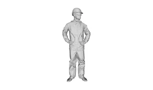 Printle W Homme 443--Traffic Construction Worker Figure for Dioramas Train Set - Picture 1 of 11
