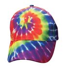 Tye Tie Dye Rainbow Bright Hippy Groovy Ball Cap 70s Strap Adjustable HIp Hop