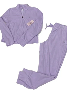 Juicy Couture Frottee Trainingsanzug - Lilac Sky - Medium - Neu mit Etikett - Bild 1 von 5