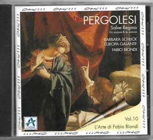Giovani Battista Pergolesi Salve Regina CD Barbara Schlick - Picture 1 of 2