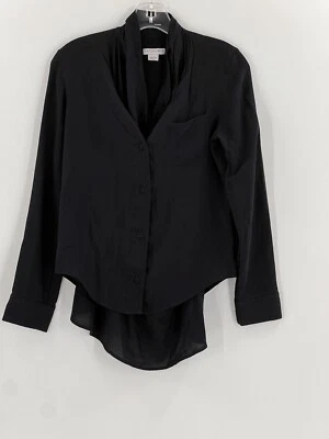 Vintage VIKTOR & ROLF Silk Shirt 40 EU Small Silk Covered Buttons Unique Design - Image 1 of 4