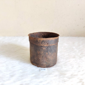19c Antique Handmade Primitive Iron Measuring Pot Cup Nazhi Old Collectible I649
