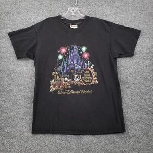 VINTAGE Walt Disney World T Shirt Men Medium Black Main Street Electrical Parade - Picture 1 of 12