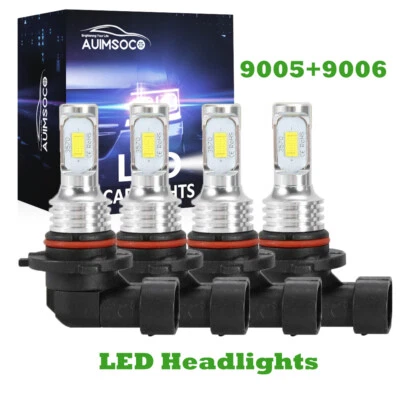 For Chevy Silverado 1500 2003-2006 Combo LED Headlight Kit Bulbs High Low Beam - Image 1 of 4