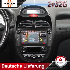 7" CarPlay Autoradio Für PEUGEOT 206 206CC 206SW 2000-2008 Android13 GPS NAVI DE - Bild 1 von 8