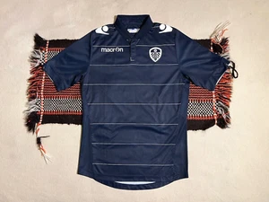 Leeds United Shirt 14/15 S-M Away Blue Macron Immacuate LNWOT LUFC 40" - Picture 1 of 13