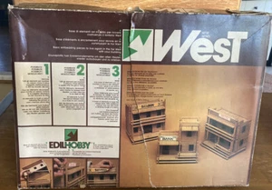 Vintage West Edil Hobby Miniature Wooden “Western Frontier Town” Italian C.M.C. - Picture 1 of 6