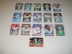 1989 Topps New York Jets Team Set 16 Leahy McNeil Toon Hasty RC - Bild 1 von 4