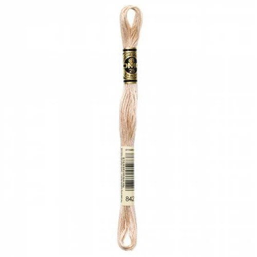  DMC Embroidery Floss Color Very Light Beige Brown #842 - Image 1 of 1