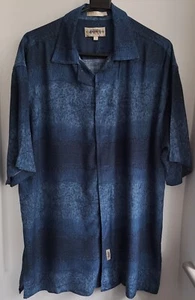 Vintage Campia Moda Blue Patterned Hawaiian Shirt 50"-127cm L (105RL) - Picture 1 of 3