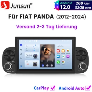 Carplay Autoradio Für FIAT PANDA 2012-2024 GPS NAVI SWC BT RDS DAB+ WIFI 2+32GB - Bild 1 von 11