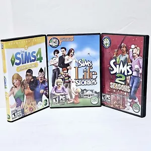 The Sims 2007 Life Stories,The Sims 2 Seasons Expansion & Sims 4 Island Living - Picture 1 of 9
