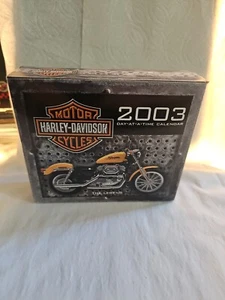 2003 Harley Davidson Day-at-a-time Calendar New In Box - Picture 1 of 5